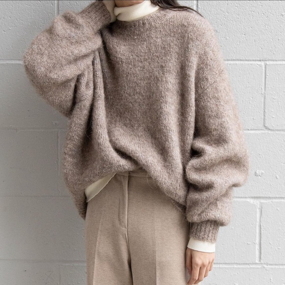 Oak + Fort Oversized Crewneck Sweater OS - Picture 1 of 7